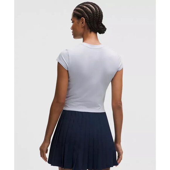 Lululemon Organic Cotton Baby Tee Graphic Serene Blue XL - Picture 2 of 2